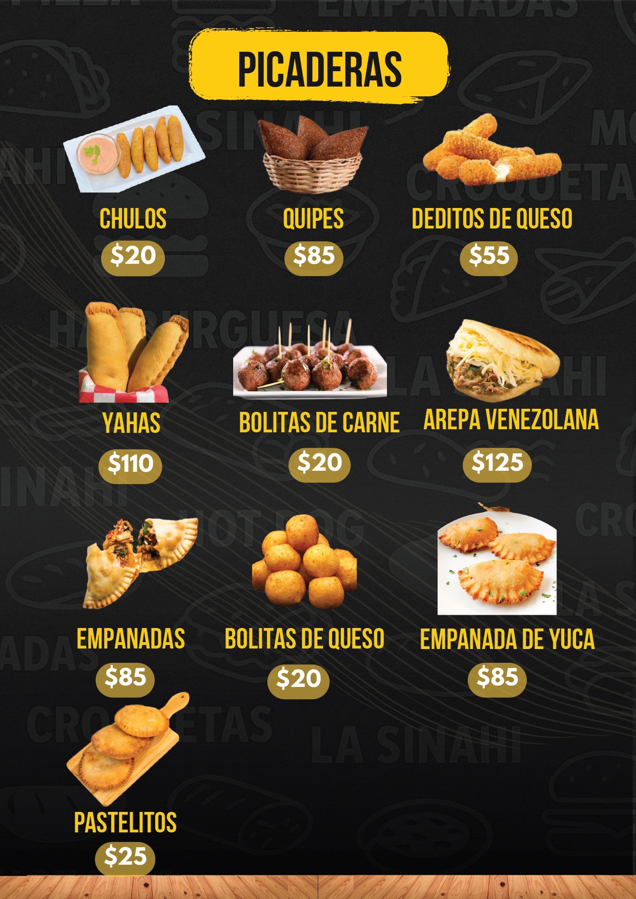 LA SINAHI MENU CON LOS PRECIOS ARREGLADOS-2