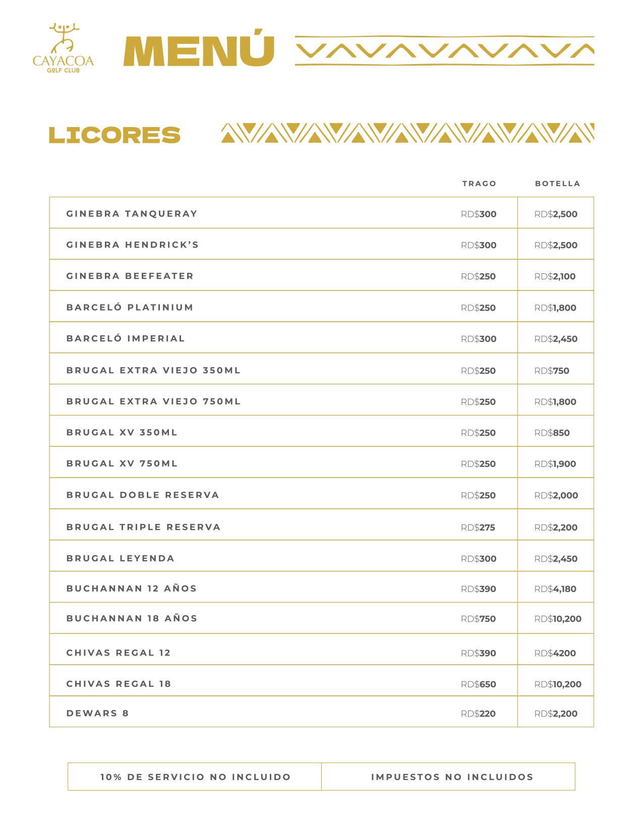 MENU CAYACOA AF 26 2