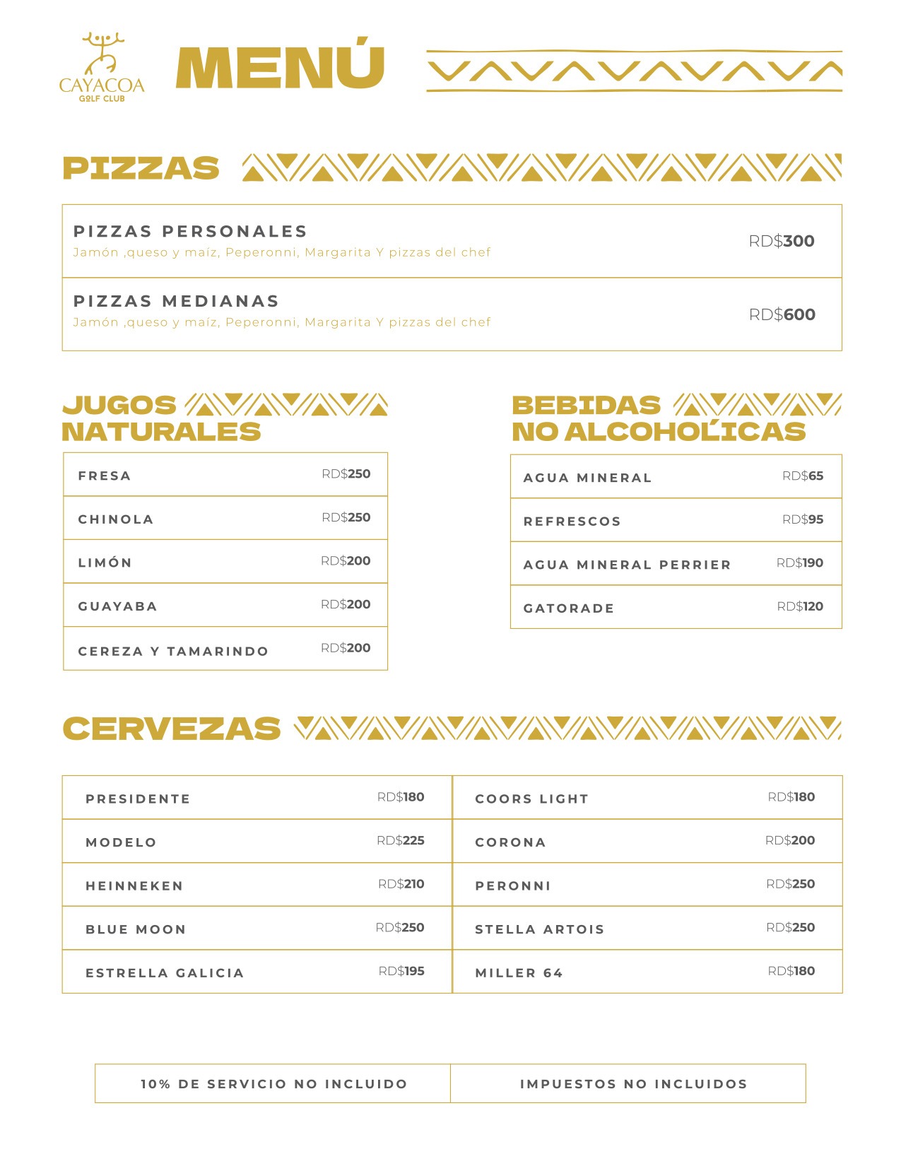 MENU CAYACOA AF 26 2