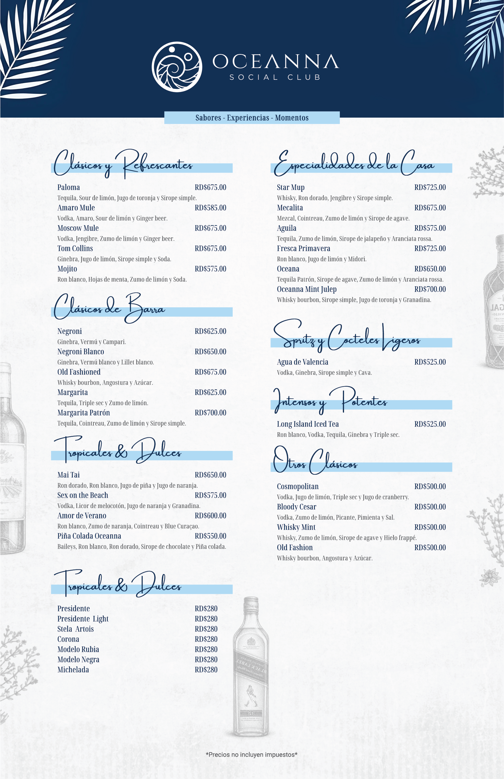 Menu Oceanna Bebidas 2026-02a